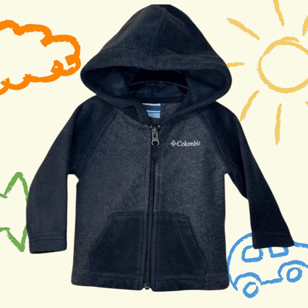 ❤︎2/$20❤︎ Columbia Kids Black Zip-Up Hoodie